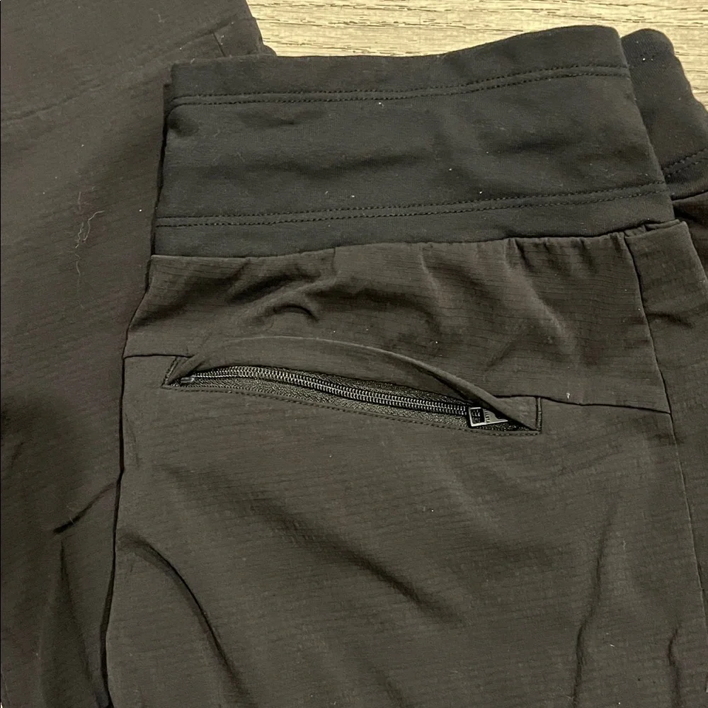 Athleta Women’s Black Joggers with Zipper Detail